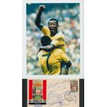 Brazil 1970 legends multi signed commemorative cover includes 14 signatures from legendary world cup