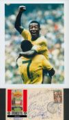 Brazil 1970 legends multi signed commemorative cover includes 14 signatures from legendary world cup