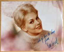 Kim Novak signed colour 10 x 8 inch photo to Sam. American retired film and television actress and
