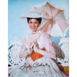 Julie Andrews signed 10x8 inch Mary Poppins colour photo. Good condition. All autographs are genuine