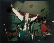 John Lydon signed 10x8 inch colour photo. Good condition. All autographs are genuine hand signed and
