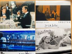 James Bond signed collection. Nine 10 x 8-inch photos including Martine Beswick, Caroline Munro,