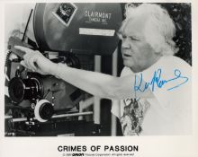 Ken Russell British Film Director Signed 1984 'Crimes Of Passion' 8x10 Promo Photo. Good