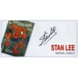 Stan Lee signed Marvel comics Spiderman commemorative envelope. Good condition. All autographs are