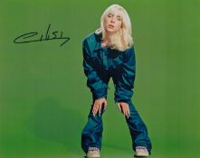 Billie Eilish signed 10x8 inch colour photo. Good condition. All autographs are genuine hand