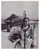 NASA Test pilot William J Knight signed 10x8inch black and white photo. Good condition. All