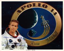 Space Apollo Astronaut Stuart Roosa signed NASA Apollo 14 original 10x8 inch colour photo