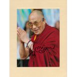 Dalai Lama signed 6x4 inch approx. colour photo. Good condition. All autographs are genuine hand