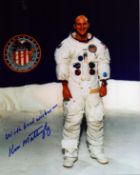 Space Apollo Astronaut Thomas K. Mattingly, II signed Apollo 16, 10x8 inch colour photo pictured