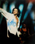 Michael Hutchence signed 10x8 inch colour photo. Good condition. All autographs are genuine hand