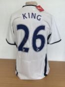 Ledley King signed Tottenham Hotspur replica home shirt signature on number on back. Size Medium.