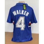 Des Walker signed Sampdoria retro replica home shirt. Signature on number on the back. Size