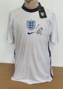 Declan Rice signed England Replica football shirt. Size medium. Good condition. All autographs are