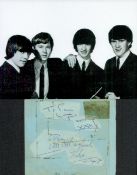 The Escorts 1960s British Band Signed Vintage Page With Photo. Good condition. All autographs are