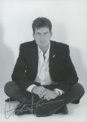 Charlie Sheen signed 7x5 inch black and white photo. Good condition. All autographs are genuine hand