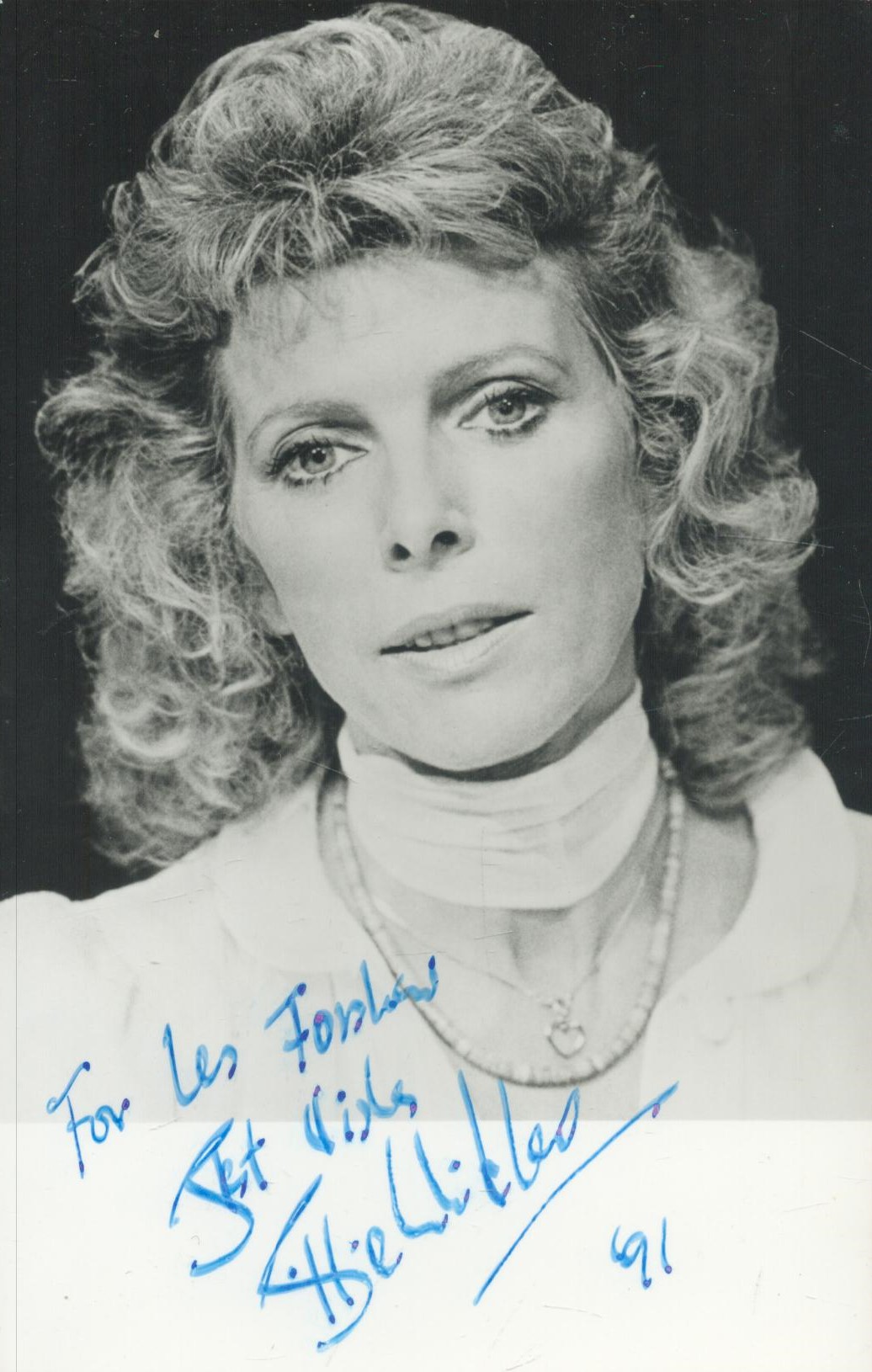 Billie Whitelaw signed 6x4 black and white photo. Dedicated. Good condition. All autographs are
