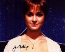 Janet Fielding signed 10x8 inch DR WHO colour photo pictured in her role as Tegan Jovanka. Good