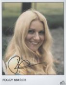 Peggy March signed 10x8inch colour photo. Good condition. All autographs are genuine hand signed and