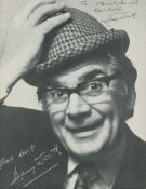 Harry Worth signed black and white photo 6x8 Inch. Dedicated. An English comedy Actor. Good