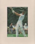 David Smith signed colour photo of magazine page mounted overall size 14x11 Inch. Cricketer for