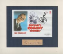 Eric Morecambe signed signature piece with FDC series Mounted overall size 12x10 Inch. Single