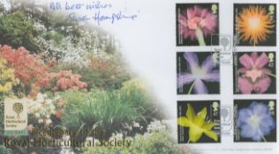 Susan Hampshire signed Bicentenary of the Royal Horticultural Society 200 years Internet stamps