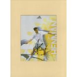 Tim Henman signed colour photo 9.25x7.25 Inch mounted overall size 15.75x11.5 Inch. British Tennis