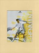 Tim Henman signed colour photo 9.25x7.25 Inch mounted overall size 15.75x11.5 Inch. British Tennis