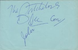 The Bachelors Irish Music Group Signed Vintage Album Page By John, Dec And Con. Good condition.