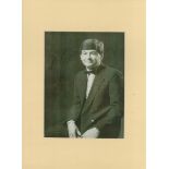 John Parrott signed black and white photo 10x8 Inch mounted overall size 15.75x11.75 Inch. Is an