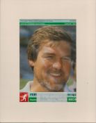 Mike Gatting signed signature piece colour photo of magazine page mounted overall size 14x11 Inch.