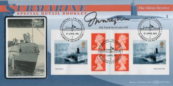 Cdr Frank Worthington RN signed Submarine the Silent Service Special Retail Booklet Benham FDC PM