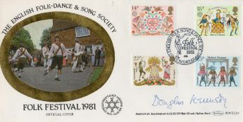 Douglas Kennedy signed The English Folk Dance and Song Society Folk Festival 1981 Benham Official