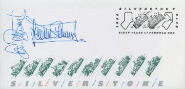 Multi signed Jackie and Paul Stewart signed FDC Silverstone 1950 2010 sixty years of Formula one.
