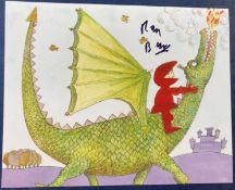 Ray Brooks Signed 10 x 8 King Rollo on Green Dragon colour photo. Actor and narrator Mr Benn, He