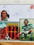 Paolo Di Canio AC Milan and Celtic football signed 1996 cover. Set on A4 descriptive page with