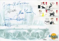 Comedian s multiple signed 1998 Autographed editions official FDC. Autographed by Frank Carson Roy