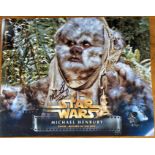 Star War Ewok Michael Henbury signed 10 x 8 inch colour photo. Also known for known for Star Wars: