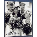 Allo Allo John D Collins as Fairfax signed 10 x 8 inch b/w Wedding scene photo . British actor,