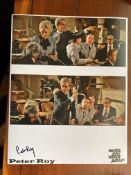 Never Say Never Again Peter Roy signed 10 x 8 inch montage photo. Peter Roy is a British extra who