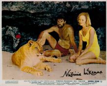 Born free 10 x 8 colour photo signed by Virginia McKenna, nice Lion picture. Good condition. All