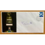 Celtic football Brian Scott signed Hall of Fame 2002 cover . Good condition. All autographs are