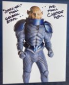 Dr Who General Staal Christopher Ryan 10 x 8 inch colour photo. Inscribed Sontar Ha from General