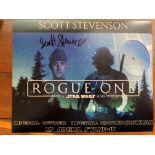 Star Wars Rogue One TV series photo signed by Scott Stevenson. Signed 10 x 8 inch colour photo. Good