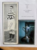 1931 Scottish Cup final Celtic football legend Charles Napier signed vintage full length Topical