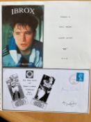 Rangers football legends Jimmy Smith and Ally McCoist signed 1 Set on A4 descriptive page with