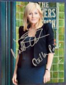 Eastenders Michelle Collins signed 10 x 8 colour stunning 3/4 length portrait photo. Michelle