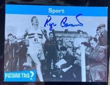 Athletics Sir Roger Bannister signed Picture This Trading card. Sir Roger Gilbert Bannister CH CBE