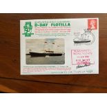 Falklands War Admiral Sandy Woodward signed D-Day Navy cover1994, also signed by HM Yacht