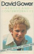 Signed Book David Gower Heroes and Contemporaries First Edition Hardback Book 1983 Signed by David